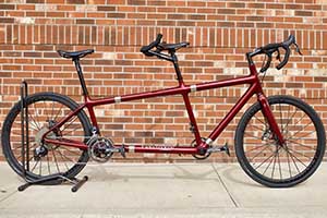Photo of a 2019 Red Hawthorne Coupled Custom Size Tandem Bicycle For Sale