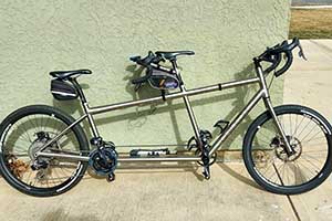Photo of a Fred Taylor Carbon Lg/Med Tandem Bicycle For Sale