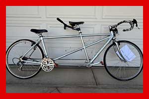 Photo of a 1995 Santana Sovereign Aluminum + Yakima Tandem Rack Tandem Bicycle For Sale